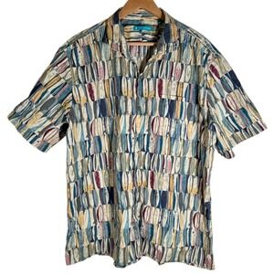 Tori Richard Men's Board Room Surf Short Sleeve Button Down Shirt XXL